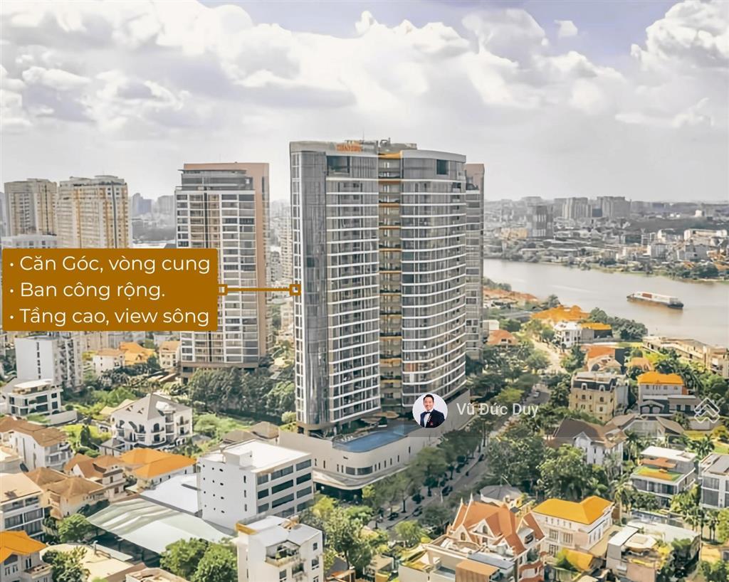 Bán 2pn thảo điền green, căn góc, vòng cung, view sông, ban công rộng, tầng cao, full nội thất