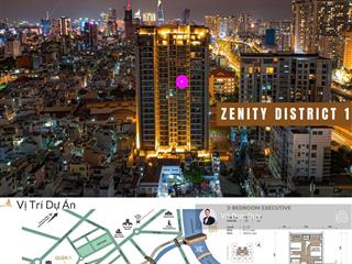 Quận 1, bán zenity 3 phòng ngủ nội thất đẹp, tầng cao, sổ hồng, giá cực rẻ, sẵn hợp đồng thuê