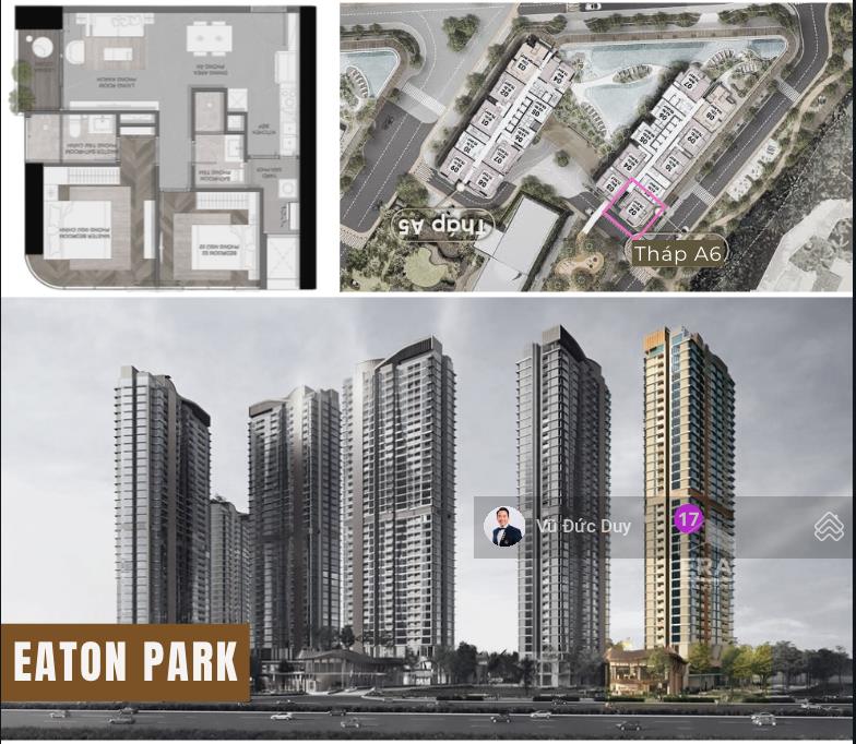 Bán lỗ căn đẹp 2pn vòng cung eaton park quận 2, đã thanh toán đợt 3 1.75 tỷ