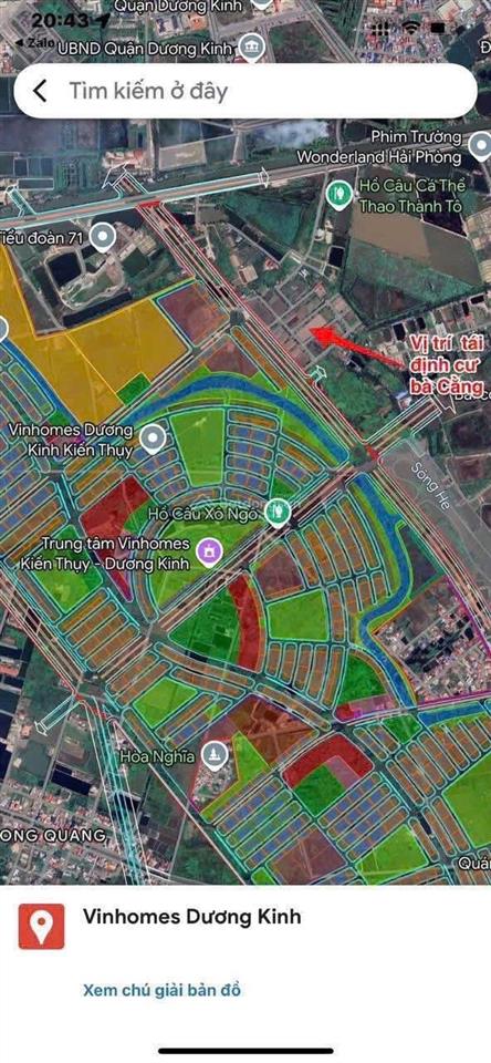 Bán đất tái định cư vinhomes dương kinh, nằm trong quần thể vin sẵn sổ đỏ giá đầu tư