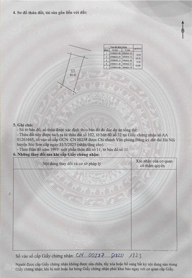Bán đất 81m2 tại xã trung giã, sóc sơn, hà nội, giá cực chất 1,42 tỷ