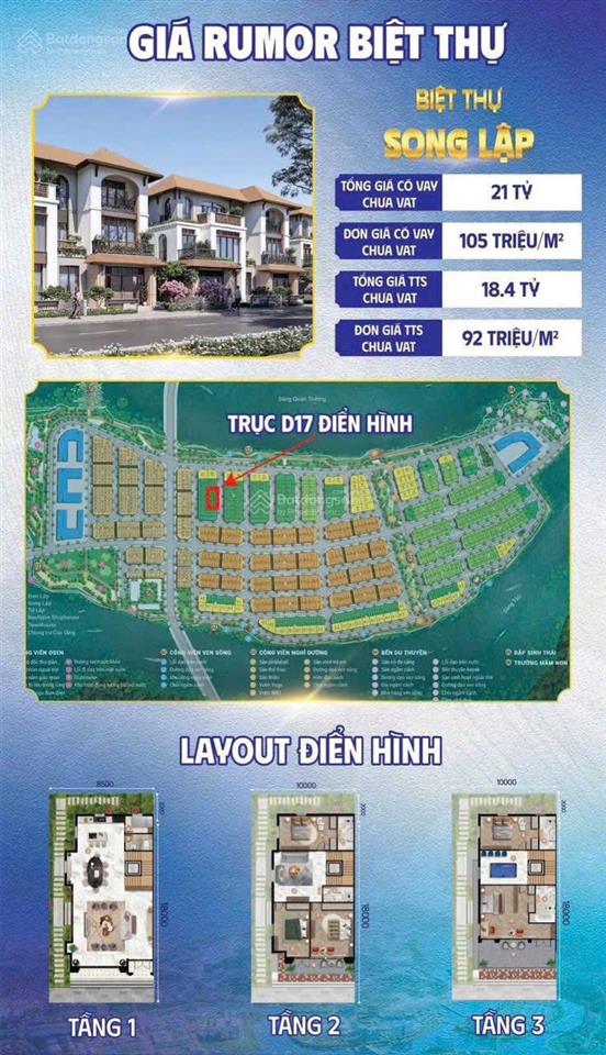 Nhà phố biệt thự liền kề 1 trệt 2 lầu giá 12 tỷ khu đại đô thị chamoracity sun nha trang