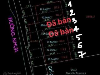 Còn 5 lô 117120m2 mặt tiền đông hòa dĩ an giá đầu tư 4 tỷ 450 triệu