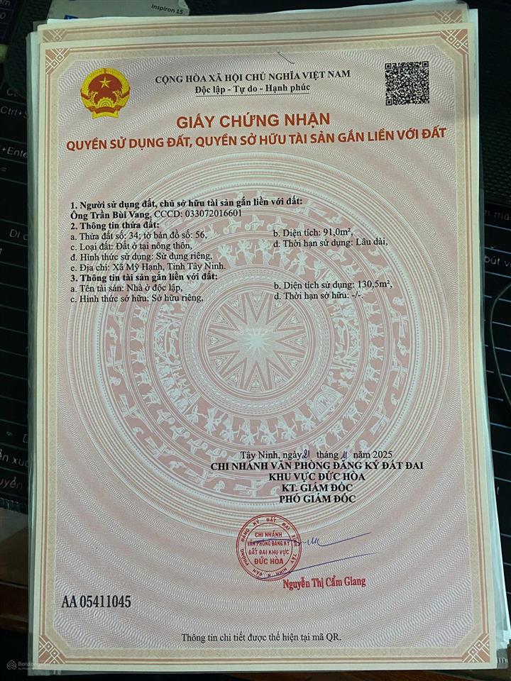 Bán nhà xây mới 100% pháp lý rõ ràng