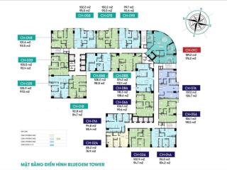 Bán cc bluegem tower, nguyễn bặc, 5,7 tỷ, 98 m2, giá tốt, chính chủ