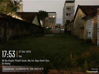 Bán lô đất bà huyện thanh quan, thông ra võ nguyên giáp  biển mỹ khê, mỹ an.  0905 982 ***