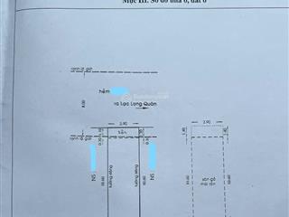 Bán nhà hẻm đẹp 3m cách hẻm 7m 1 căn có hẻm sau, lạc long quân, 4,98 tỷ