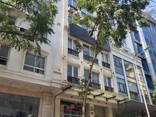 Vũ phạm hàm cầu giấy bán toà văn phòng 9 tầng thông sàn có hầm 100m2 mặt tiền 6,5m