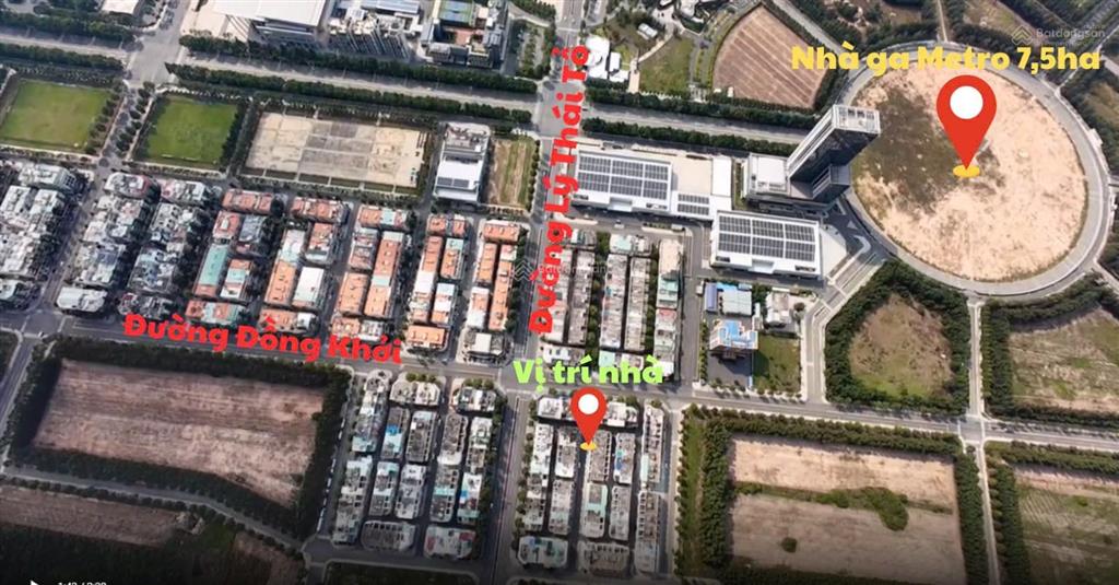 Bán căn nhà phố liền kề mặt tiền đường đồng khởi trung tâm tp mới bình dương