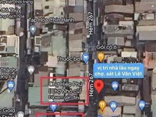 Nhà lầu 2 tầng mặt tiền kinh doanh buôn bán chợ hiệp phú, lê văn việt  chỉ 4.950 tỷ