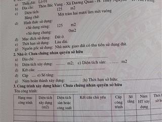 Chính chủ gửi bán lô đất tại thôn bấc vang, xã dương quan, thủy nguyên, hải phòng vị trí đẹp