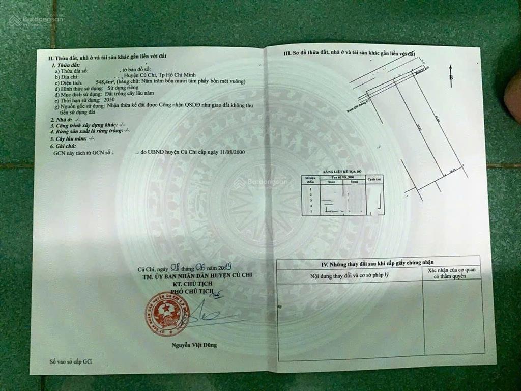 Chính chủ bán 548m2 đất ngay tỉnh lộ 15, xã tân thạnh đông, giá chỉ 800 triệu