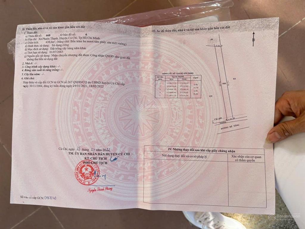 Chú 5 cần bán gấp căn nhà ngay võ văn điều, 439m2, có shr, đường nhựa xe hơi thông, giá chỉ 1.4 tỷ