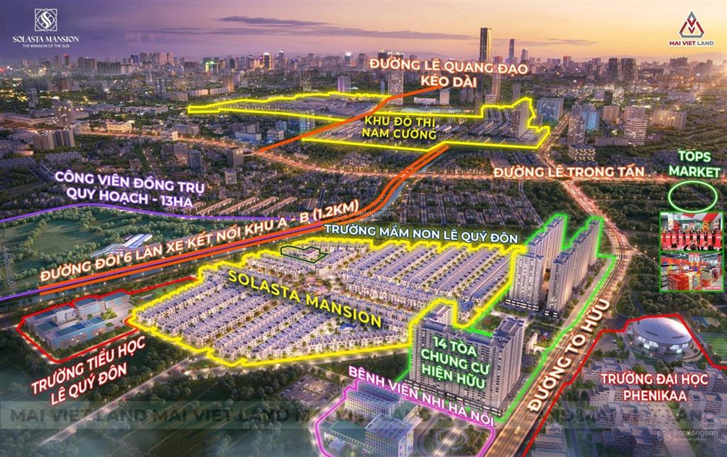 Chính chủ bán nhanh bt 170m2, đường 21,5m hướng đông nam. giá rẻ hơn cđt 5 tỷ