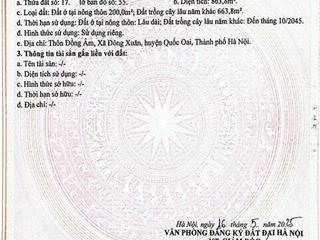 863.8m² đông xuân, gần tổ hợp y tế & đại học quốc gia, đất phong thủy vượng