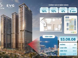 Bán gấp căn 1pn+1 mã 0808 siêu vip view biển sát bên lotte mall hồ cảnh quan 13ha cực thoáng