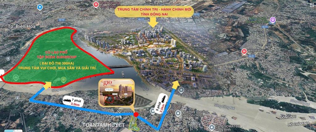 Căn hộ tp.hcm giá chỉ từ 38 triệu/m² đối diện metro 3 mặt view sông