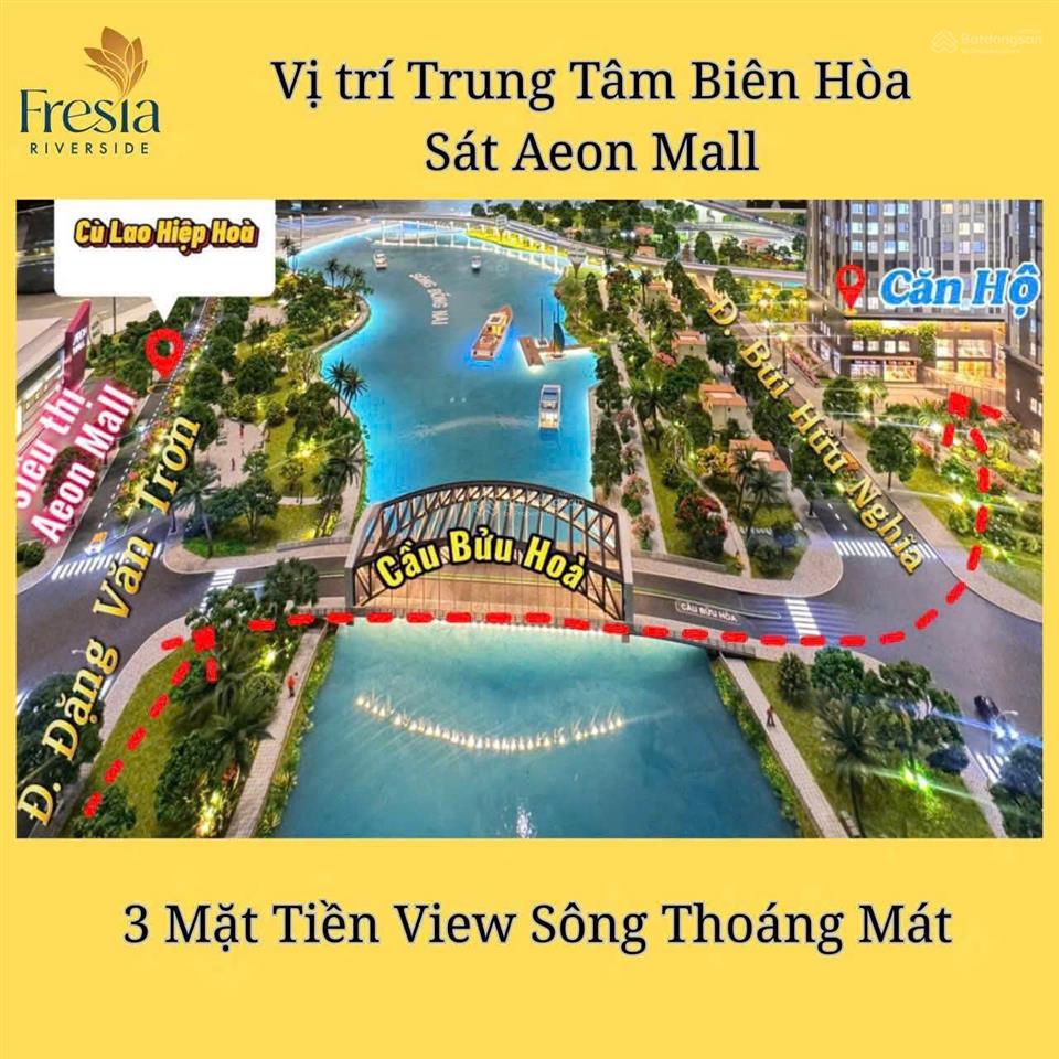 Bán căn hộ fresia riverside, bùi hữu nghĩa, biên hòa, 1,05 tỷ, 40m2, giá ưu đãi