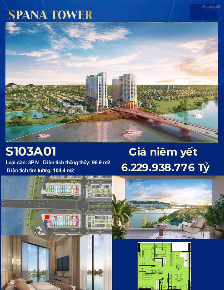 Top 3 căn 3pn sun spana view sông  đẹp sót lại giá chỉ từ 5,1 tỷ  ngay 0977 773 ***