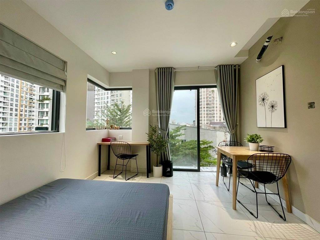 Studio full nội thất  ban công  thiết kế hiện đại