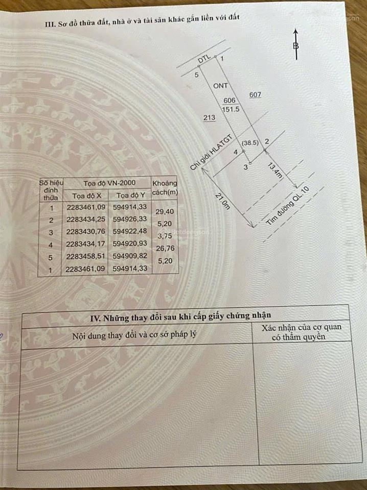 Bán gấp mặt quốc lộ 10, xã an vũ  quỳnh phụ  thái bình 300m, mt 11m. giá 14,5 tỷ. full thổ cư.