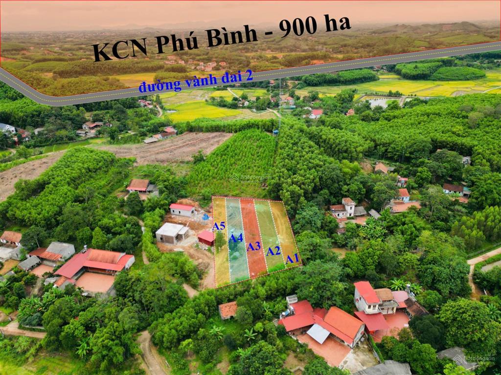 Đất ven khu công nghiệp phú bình thái nguyên do tập đoàn kinh bắc làm chủ đầu tư