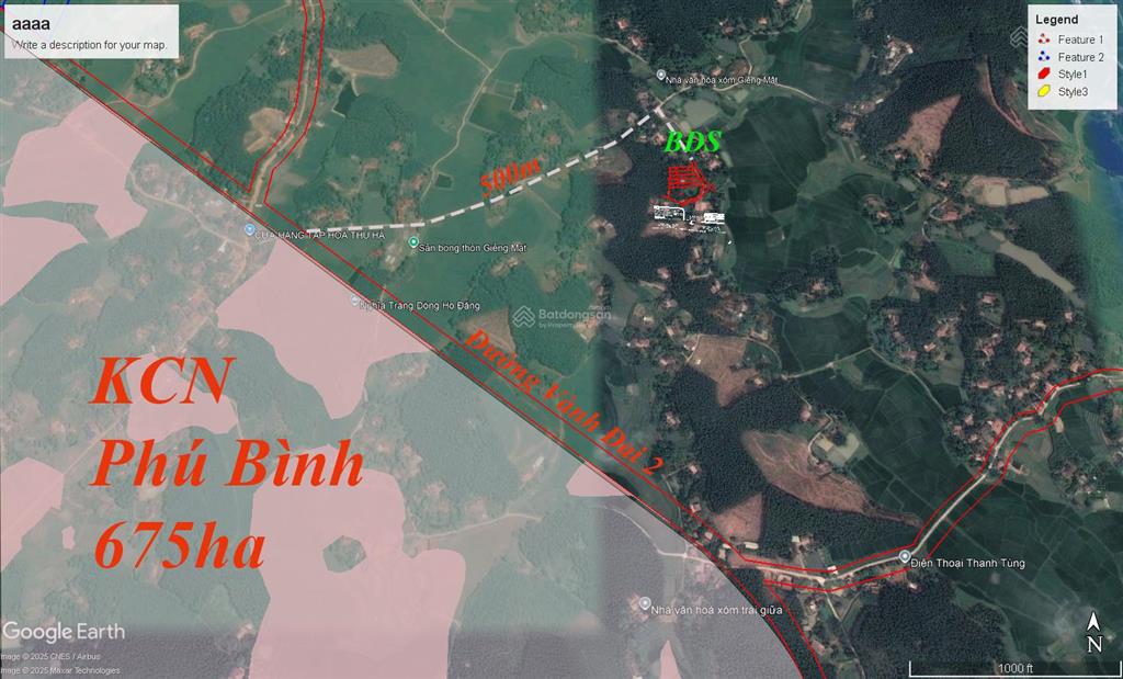 Đất ven khu công nghiệp phú bình thái nguyên do tập đoàn kinh bắc làm chủ đầu tư