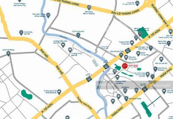 Bán hoàng thành villas mỗ lao, hà đông kinh doanh, văn phòng, 155m2, mặt tiền 7m, nhỉnh 47 tỷ