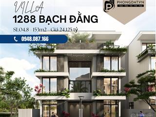 Riverfront villa  biệt thự cạnh sông  1288 bạch đằng, đối diện trung tâm hành chính thuỷ nguyên