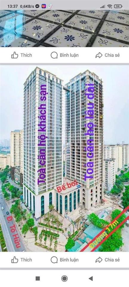 Chính chủ bán căn số 5, số 8 đẹp nhất mhd 29 tố hữu, từ liêm, hà nội