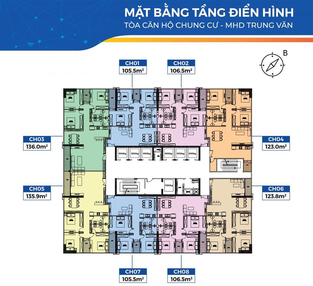 Chính chủ bán căn hộ số 5 & số 8 mhd 29 tố hữu, từ liêm, hà nội, giá chỉ 1.75 tỷ