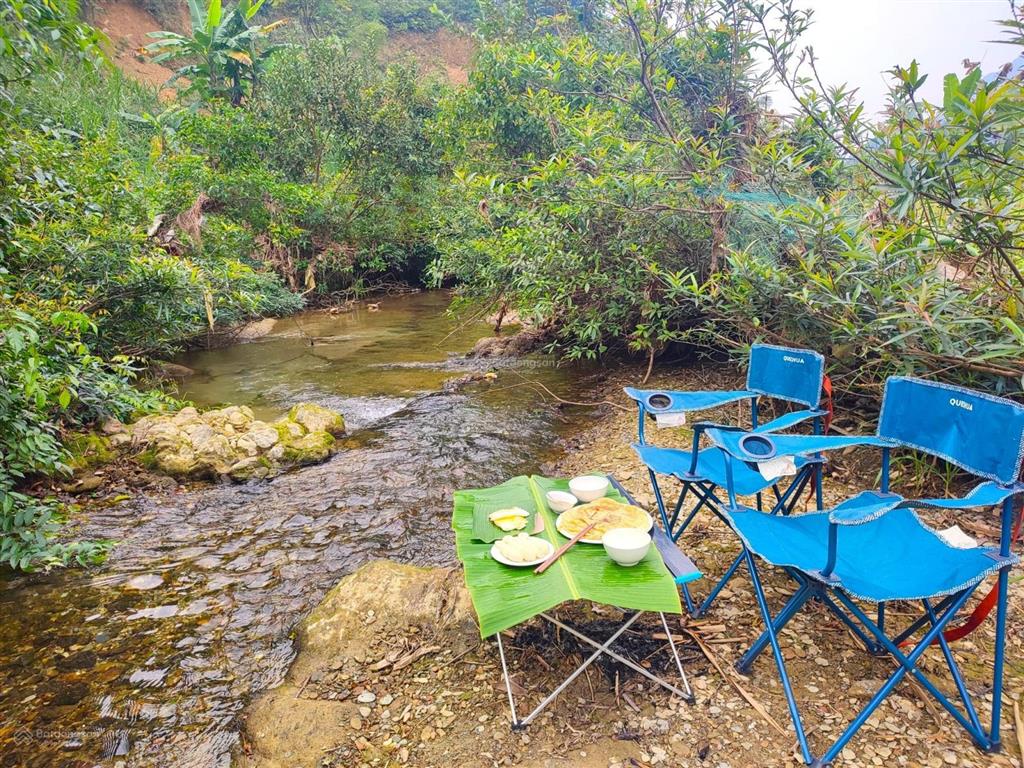 Bán khu nghỉ dưỡng **pu luong riverside lodge** 5000m2 gần thác hiêu, view suối, giá 18 tỷ