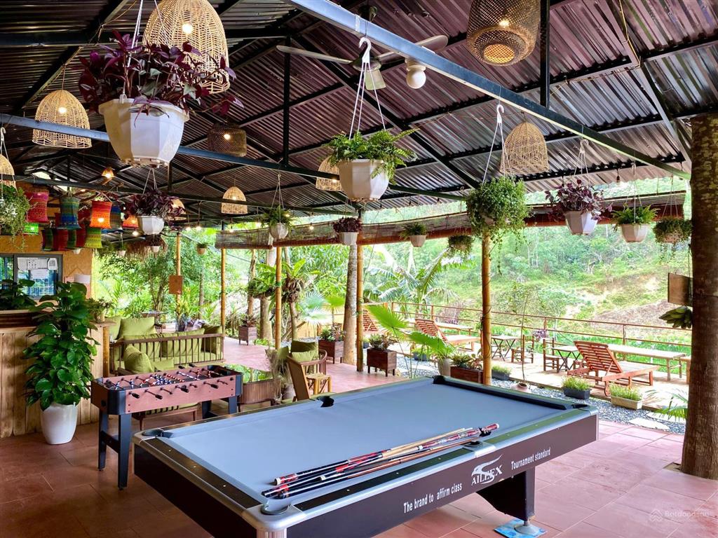 Bán khu nghỉ dưỡng **pu luong riverside lodge** 5000m2 gần thác hiêu, view suối, giá 18 tỷ