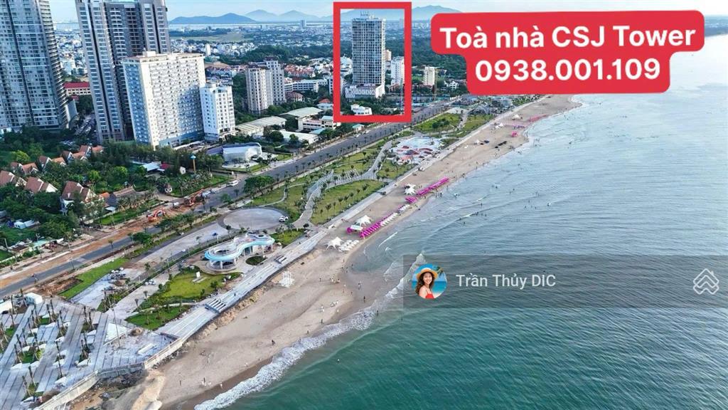 Sở hữu căn hộ csj tower mặt biển bãi sau, sát quảng trường 1.500 tỷ, chỉ từ 45tr/m²