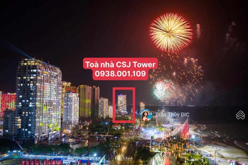 Sở hữu căn hộ csj tower mặt biển bãi sau, sát quảng trường 1.500 tỷ, chỉ từ 45tr/m²