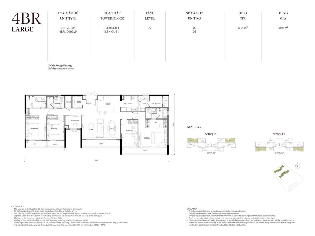 Căn 3pn tòa sen sp diện tích 101,5m2 ban công đông nam view biển hồ giá tốt nhất the senique hà nội