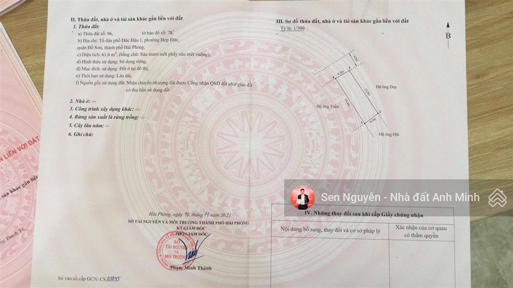 bán mảnh tại đức hậu hợp đức đồ sơn ngõ rộng 4m
