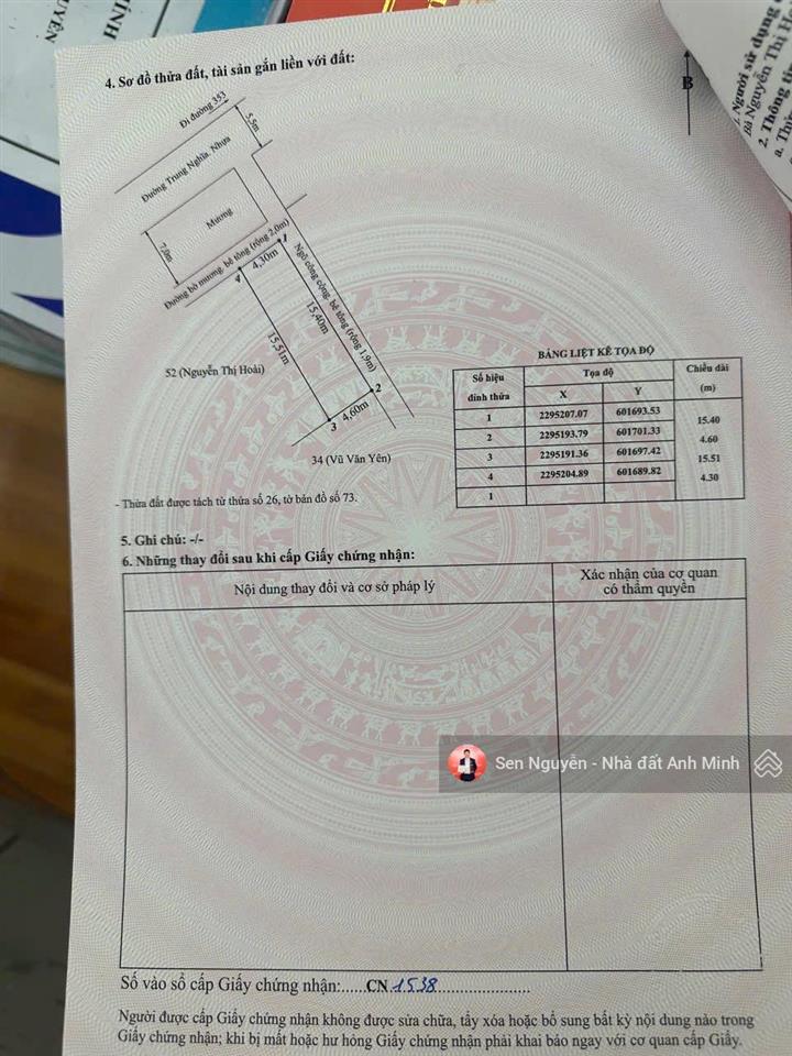 lô góc mặt đường trục chính trung nghĩa, hợp đức, đồ sơn.