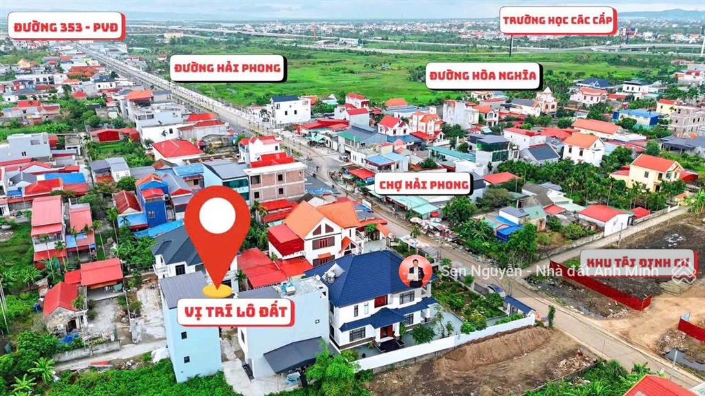Lô góc tuyến 2 ngõ 136 hải phong  đối diện khu tđc đường sắt sát đại dự án vinhomes