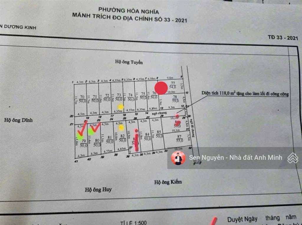 Lô góc tuyến 2 ngõ 136 hải phong  đối diện khu tđc đường sắt sát đại dự án vinhomes