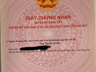 Chính chủ bán đất sổ hồng thổ cư, khu dân cư ổn định không quy hoạch