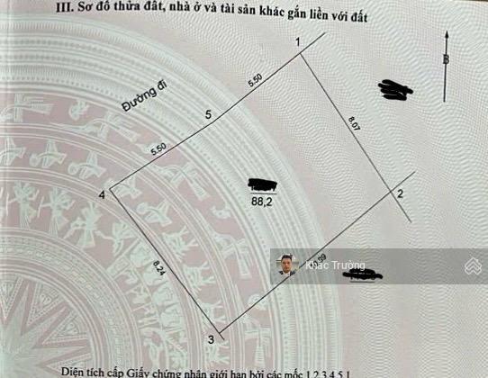 Chính chủ bán đất đấu giá trịnh văn bô 88m2 mt 11m lô góc cực hiếm 39.8 tỷ