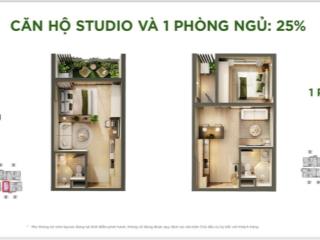 Nhận booking căn hộ cao cấp 38m2 1pn 1wc sky retreat, quỹ hàng ưu tiên,hướng cao tốc thoáng mát