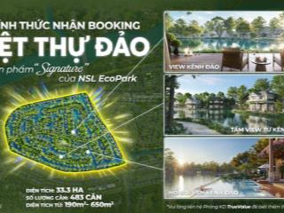 Nhận booking biệt thự đảo eco retreat, 190m2 1t1l, giỏ hàng ngoại giao, thiết kế độc bản, đẳng cấp