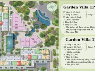Garden villa 1t1l 78m2 chỉ 3.5 tỉ, mua trực tiếp từ cđt, độc bản giới hạn chỉ 8 căn, miễn pql 12th
