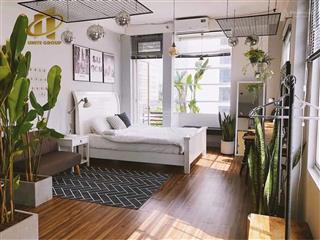 Cho thuê căn hộ tách bếp, 1pn bancon full nội thất đoàn như hài, quận 4, đh luật q4