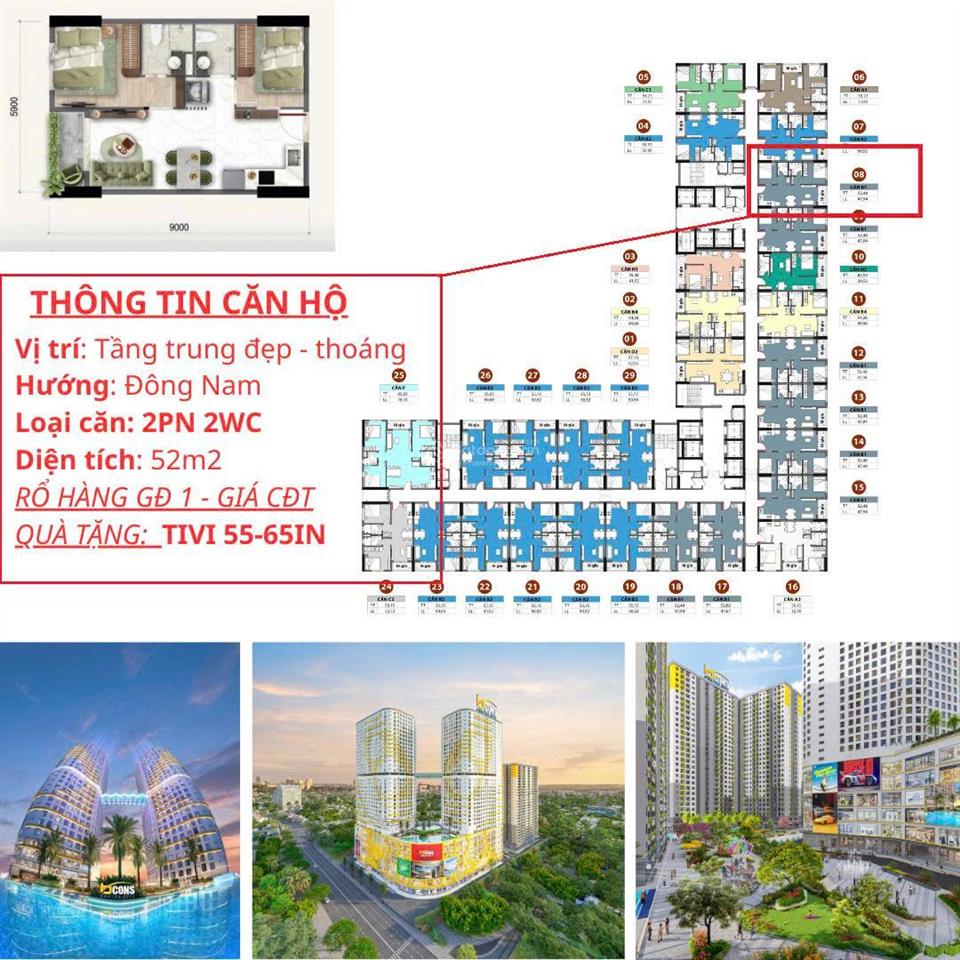Bcons center city  em còn căn giá tốt dự án. giá gốc cđt  chiết khấu cao + quà tặng