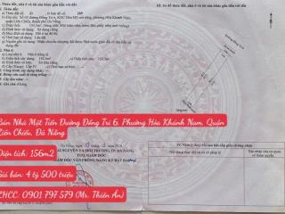 Bán Nhà Mặt Tiền Đường Đồng Trí 6, Phường Hòa Khánh Nam, Quận Liên Chiểu, Đà Nẵng