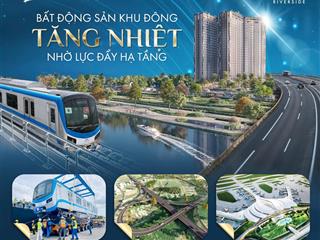 Căn hộ wiew sông liên kề tuyến metro số 1. 2pn 1wc/ giá 1,8 tỉ.
