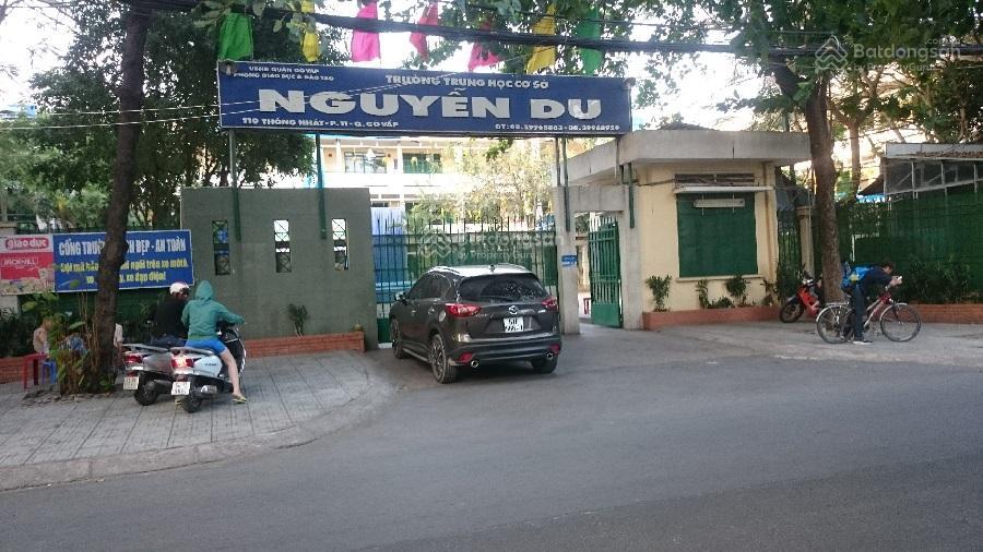 Bán nhà mặt tiền ngay cạnh trường nguyễn du, gò vấp kinh doanh mọi ngành nghề, lợi nhuận cao